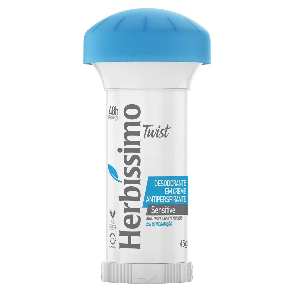 Desodorante Twist Antitranspirante Sensitive Herbissimo 45G