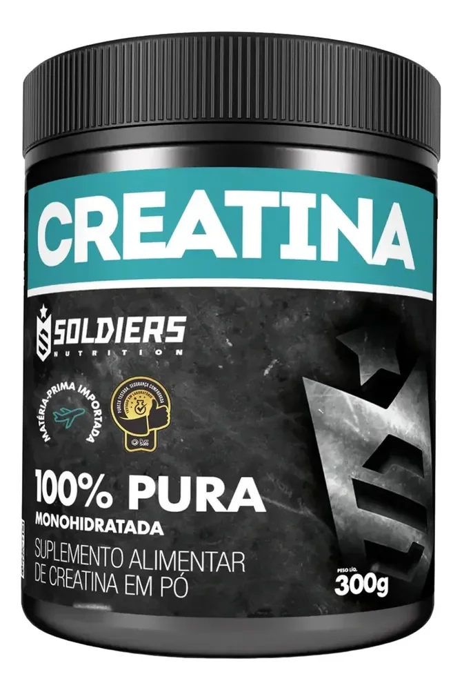 Creatina 300g Suplemento Monohidratada em pó 100% Pura - Soldiers Nutrition