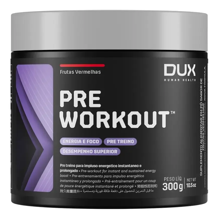 Pré Treino - Pre Workout Dux Nutrition 300g Sabor Frutas Vermelhas