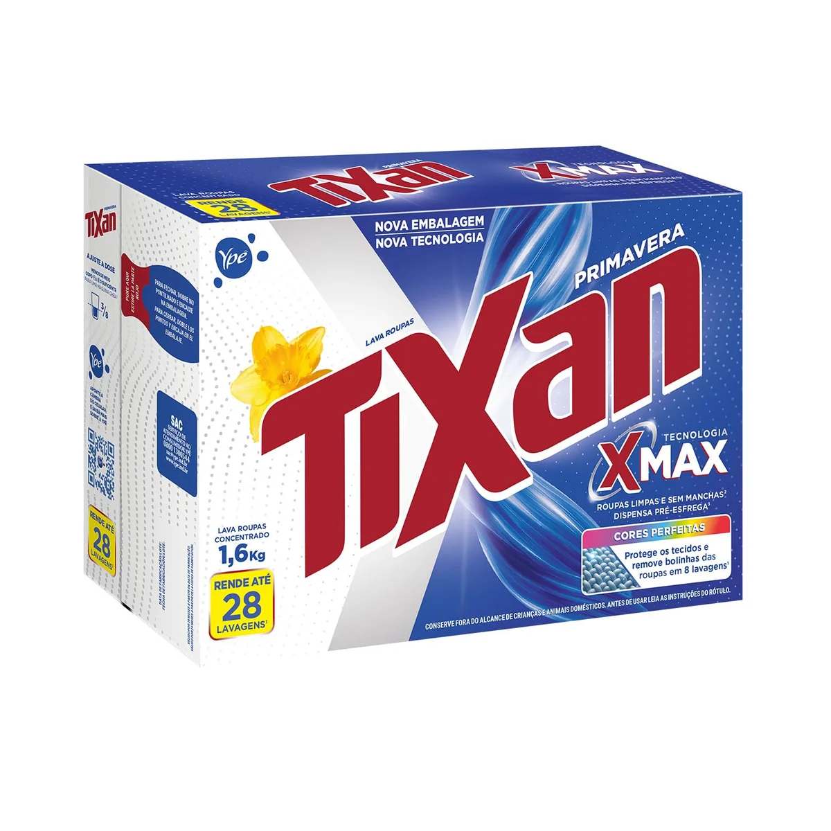Tixan Ypê Lava Roupas em Pó Primavera 1,6Kg
