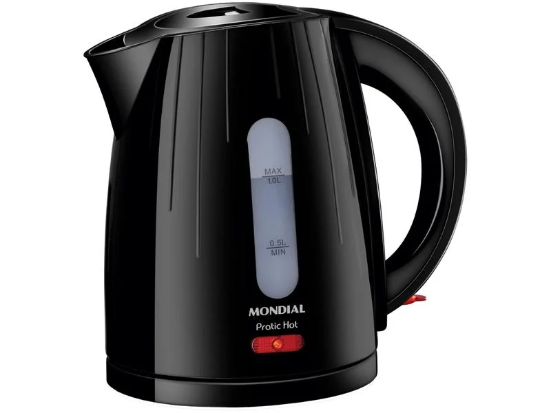 Chaleira Elétrica Mondial Pratic Hot CE-07 Preta 1L