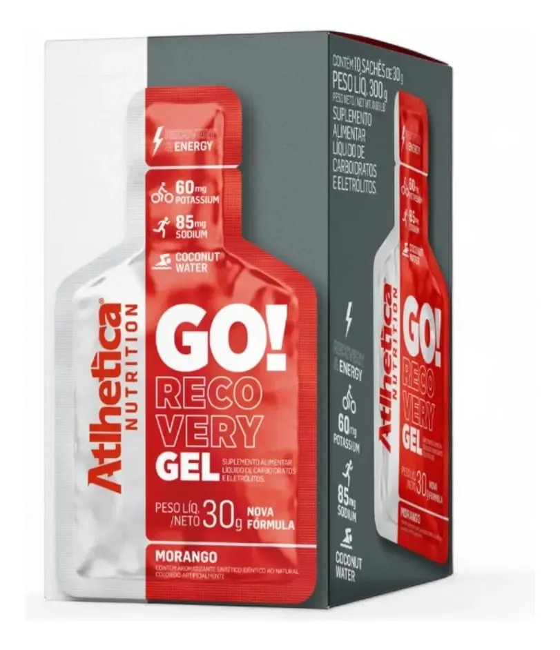 Go! Recovery Gel (display Com 10 Saches De 30g) Morango Morango