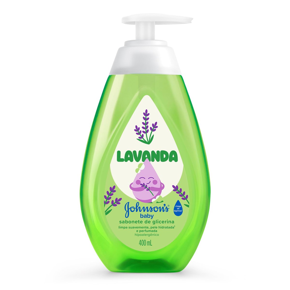 Sabonete Líquido Glicerina Lavanda JOHNSON’S® Baby, 400mL