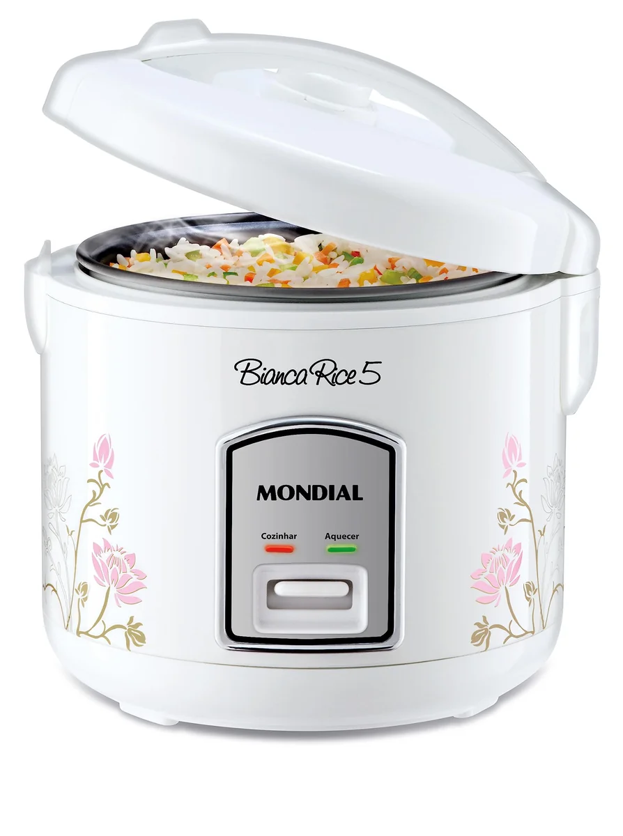 MONDIAL Panela De Arroz Bianca Rice 5, Branco, 400W, 110V - NPE-05-5X
