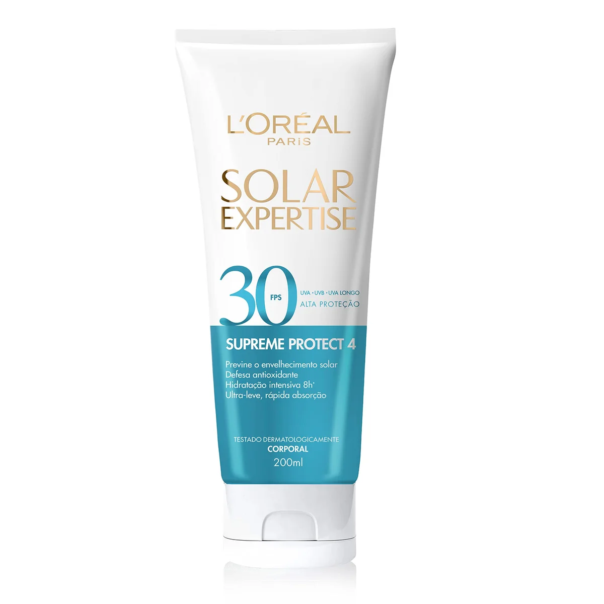 L'Oréal Paris Solar Expertise Supreme Protect Protetor Solar Corporal com Defesa Antioxidante, Hidratação Intensiva, Previne Manchas Solares e Resistente à Água, 200ml