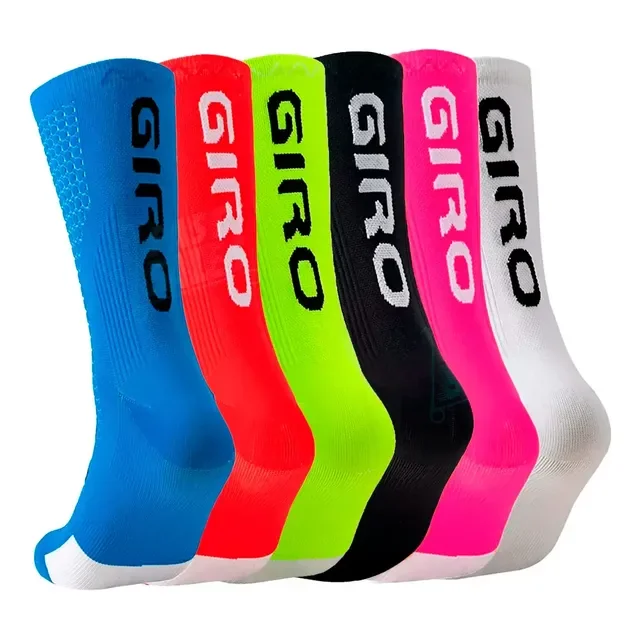 Kit 2 Pares Meias Esportivas Ciclismo Antiderrapante Corrida