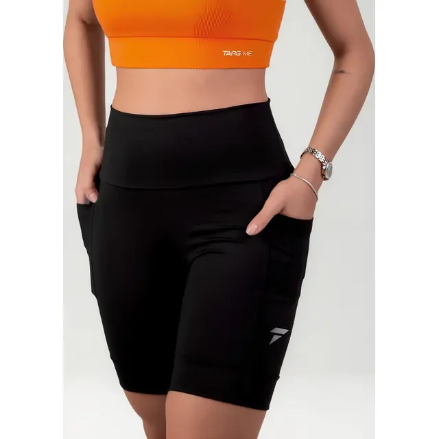 Bermuda Academia Feminina Short Corrida Fitness Compressão