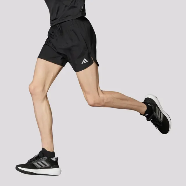 Bermuda adidas Run It Preta E Cinza