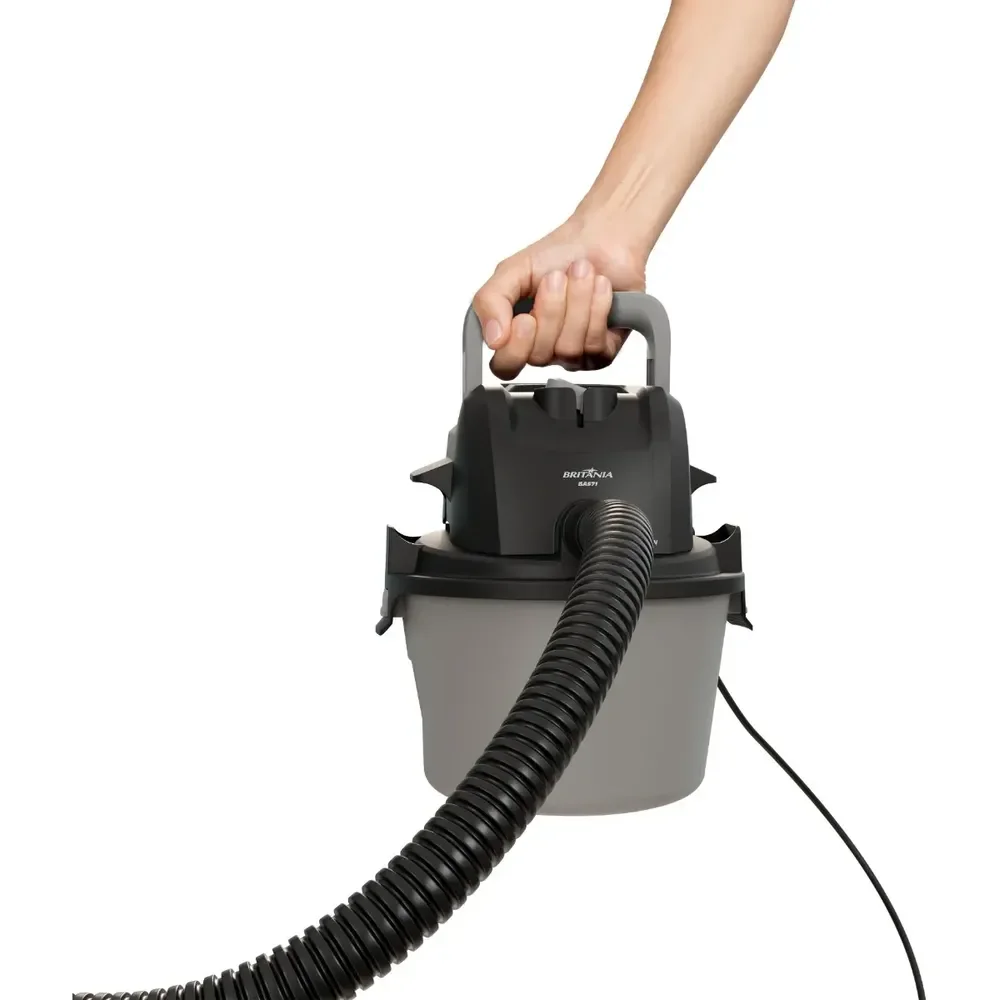 Aspirador De Pó E Água Britânia 6l 1500w Bas71 Cinza 127v