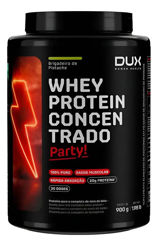Proteína Dux Human Health Whey em pó sabor Brigadeiro de Pistache x 900g