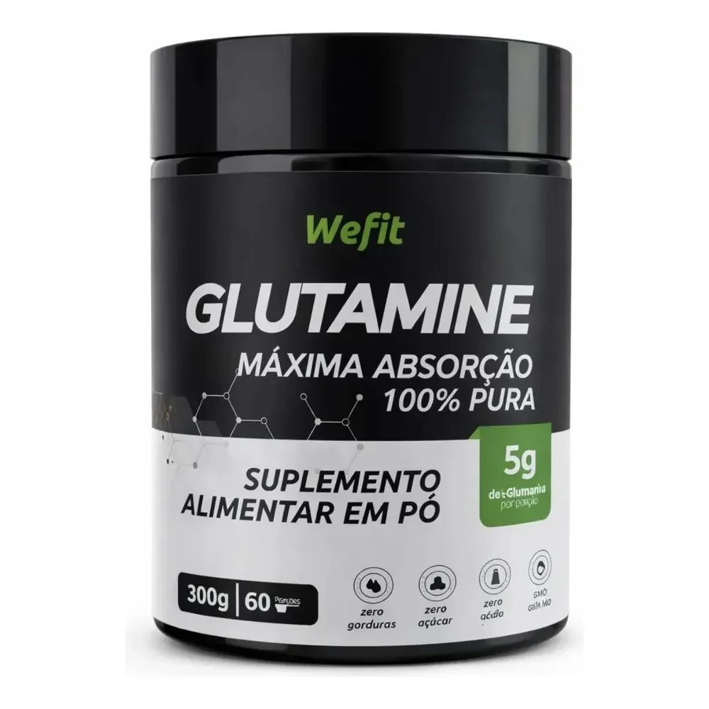 Glutamine 100% Pote Com 300g Wefit Sem Sabor