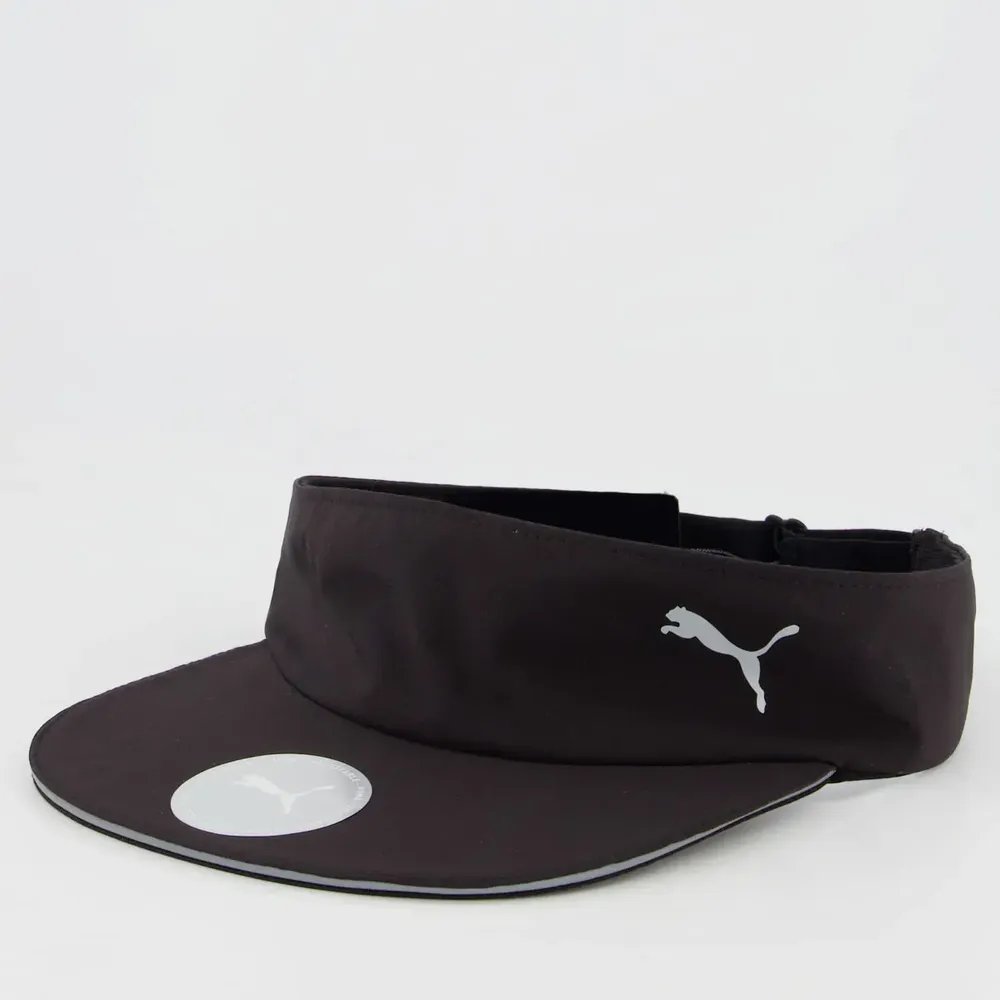Viseira Puma Running Preta Preto Único -