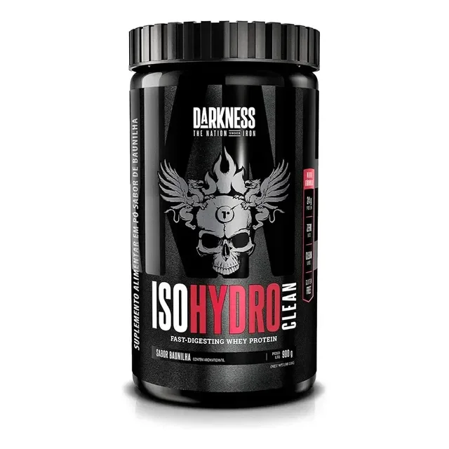 Iso Hydro Clean 900g Whey Isolado E Hidrolisado - Darkness