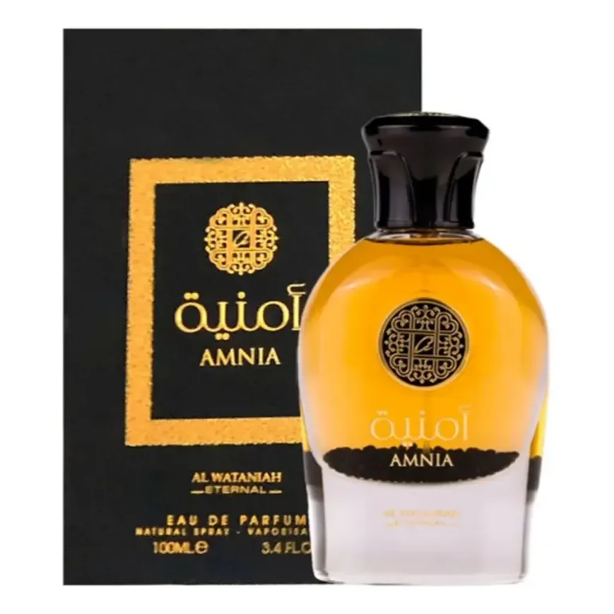 Al Wataniah Amnia Perfume Arabe Amnia Unissex 100ml Eau De Parfum Al Wataniah 100ml Sem Gênero Eau De Parfum Spray