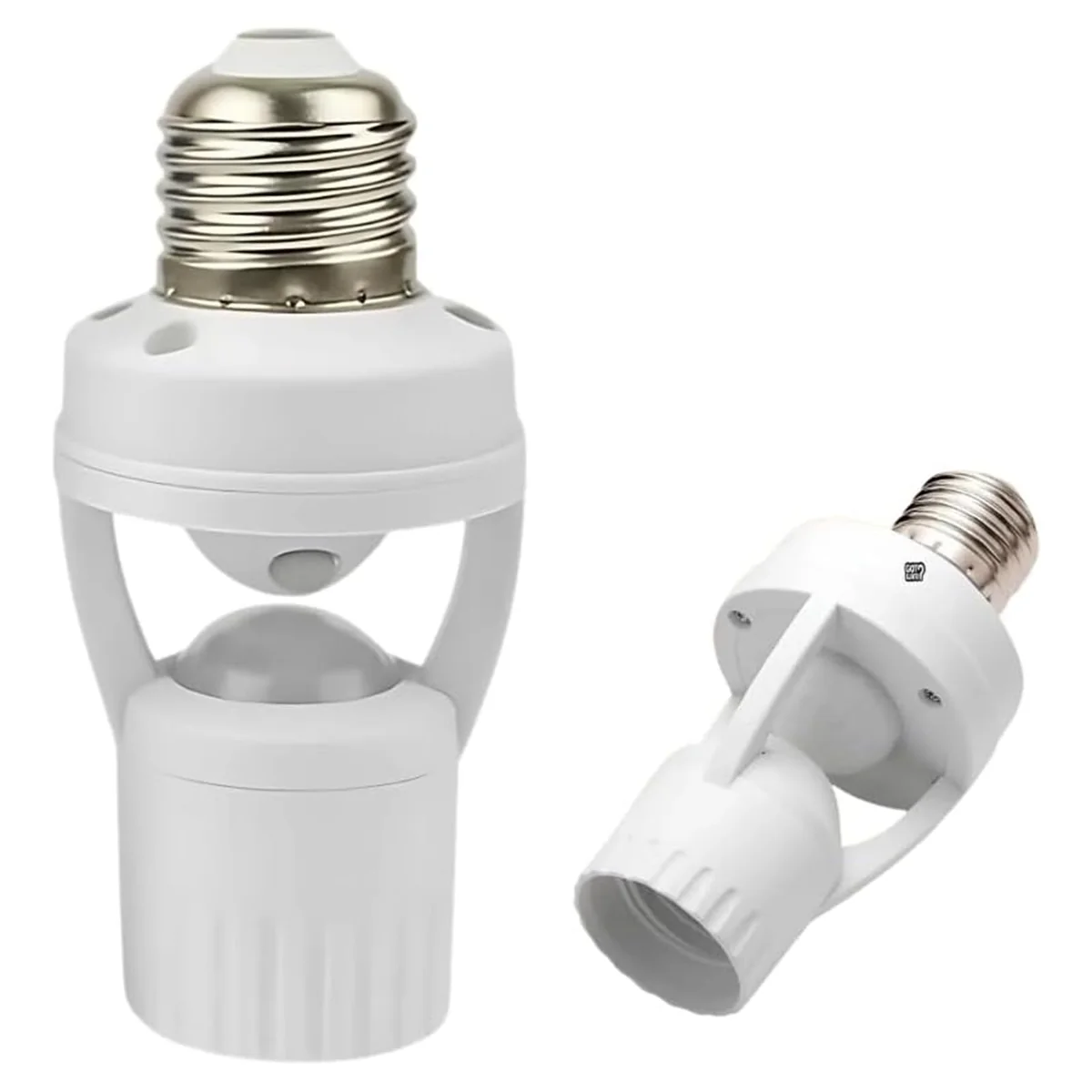 Fotocélula Soquete Sensor de Movimento para Lâmpada Soquete E27 Controle Automático de Iluminação Economia de Energia Ideal para Áreas Externas Garagem Corredores (1PCS)