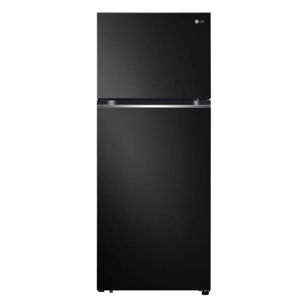 Geladeira LG GN-B392PX 2 Portas 395 Litros Preta Inox | Frost Free, Top Freezer Inverter -127 Volts