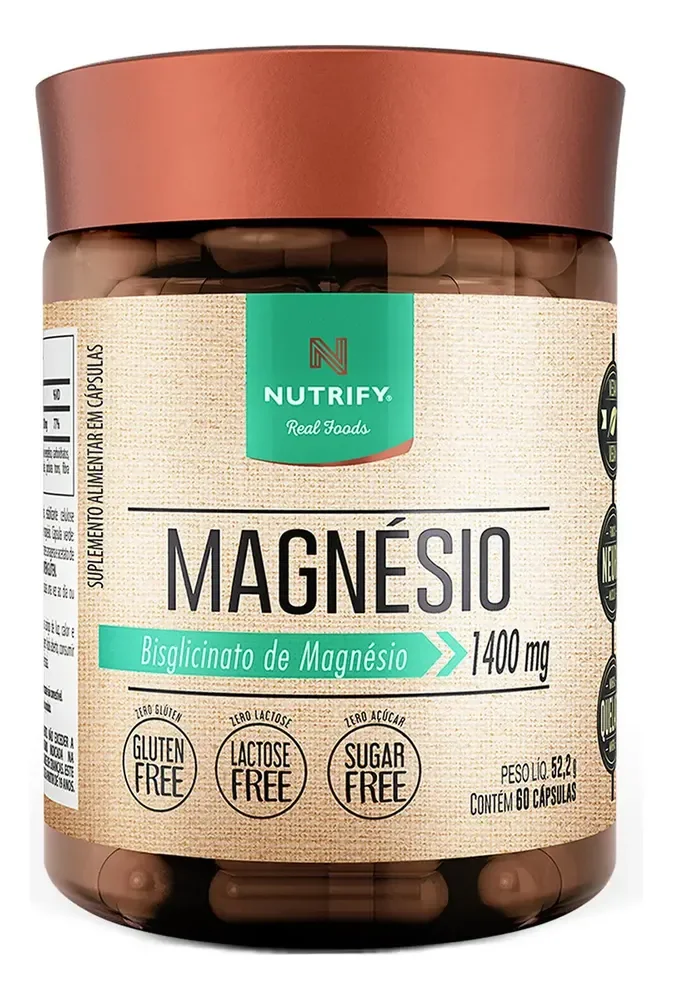 Magnésio Bisglicinato - 60 Cápsulas - Nutrify