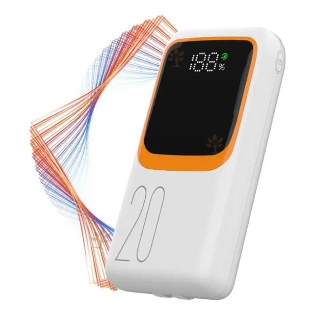 Carregador Portátil Powerbank Turbo Rápido 20000mah C/ Cabos