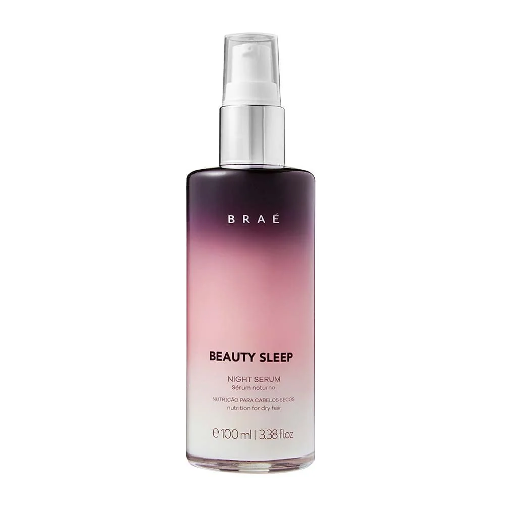 Sérum Noturno Cabelo BRAÉ Beauty Sleep Night - Tratamento Anti-Frizz, Efeito Seda, Hidratação Intensa, 100ml