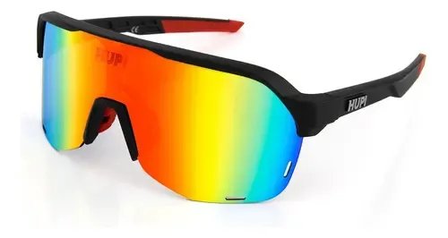 Óculos de Sol Hupi Huez Mirror Cor Preto/Vermelho