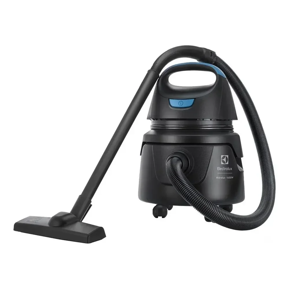 Aspirador De Pó E Água Electrolux 1400w 12 Litros 5,9 Raio De Ação Compacto Potente Função Sopro Protetor Térmico Awd01 Preto/azul 127v