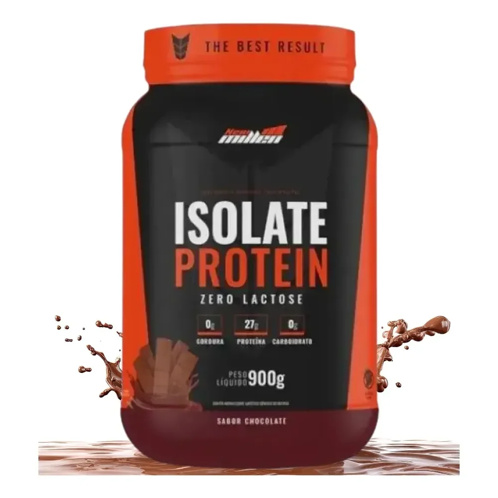 Suplemento Proteína Bovina Carne Isolada 900g New Millen Sabor Chocolate