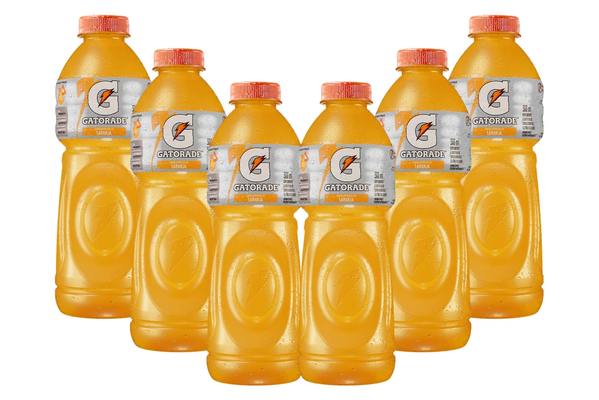 Isotônico Gatorade Laranja 500ml Garrafa, Pack C/6