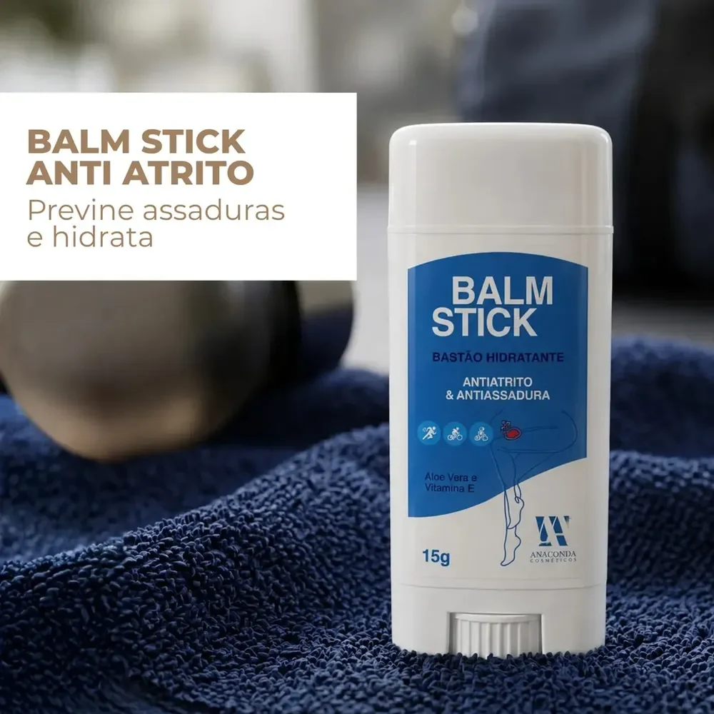 Balm Stick-hidratante Corporal Anaconda Anti Atrito 15gr Fragrância Aloe vera