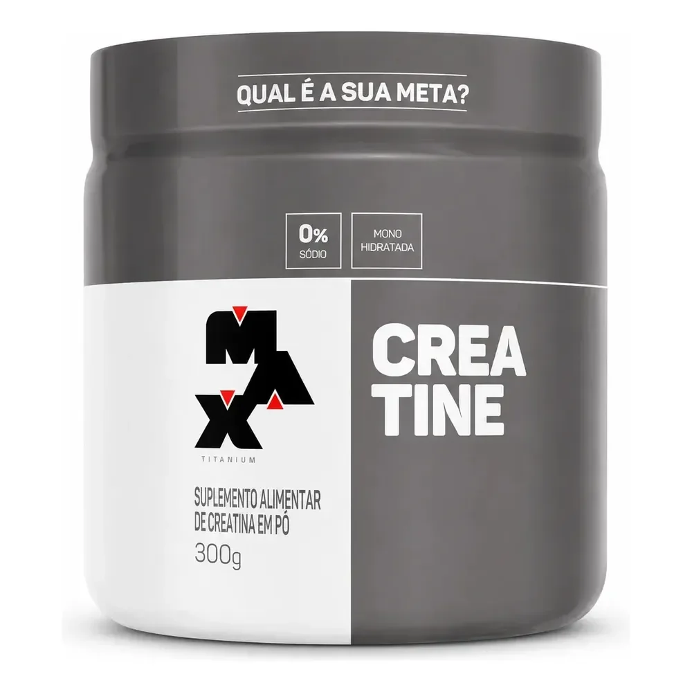 Creatina 300g Monohidratada Max Titanium Sem Sabor