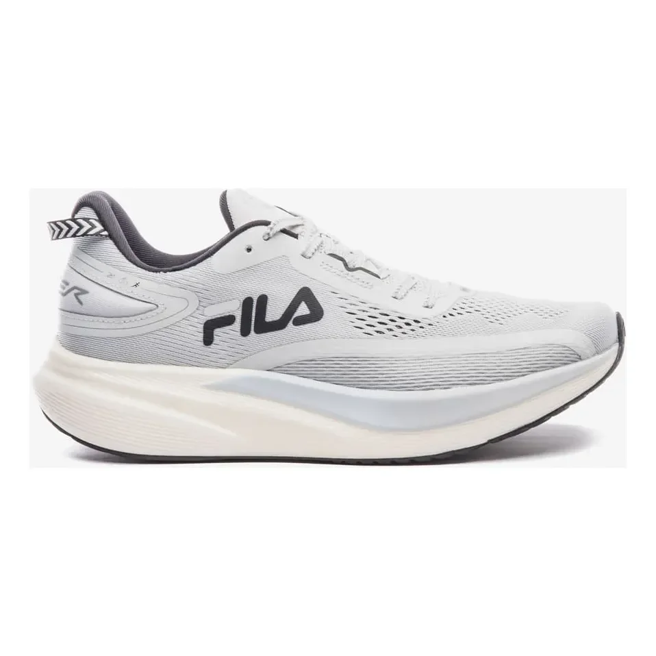 Tênis Original Fila Racer T2 Xtreme Masculino Corrida Cinza Cinza Preto Liso 42 Br