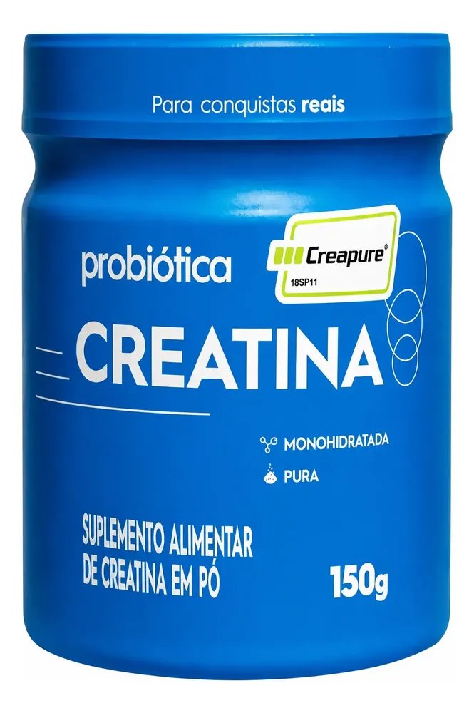 Creatina Monohidratada Creapure Probiótica 150g Sem Sabor