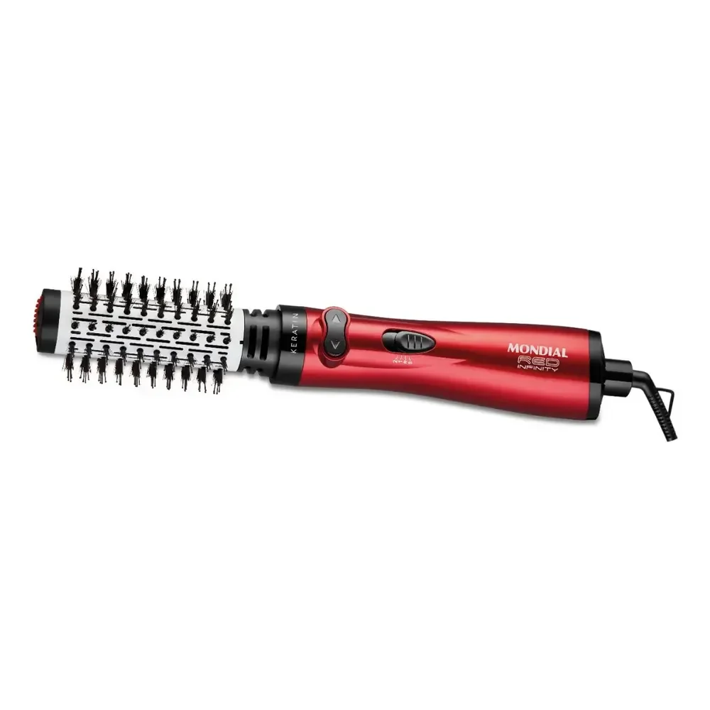 Escova Rotativa Infinity Keratin, Mondial, 1000w - Er-11-kr Vermelho 127v