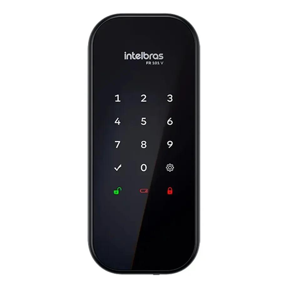 Fechadura Digital De Sobrepor Fr 101 V Preta Intelbras Preto