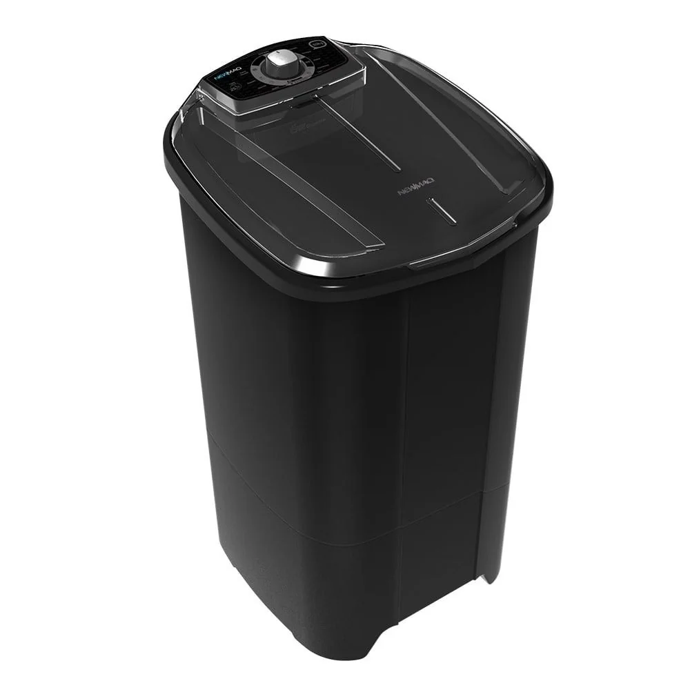 Tanquinho/Máquina de Lavar Roupas Semi-automática 10kg Newmaq, Preto