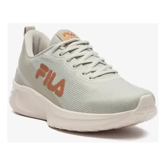 Tênis Fila Vector Feminino Esportivo Caminhada Original Bege Logo 34,0 Br