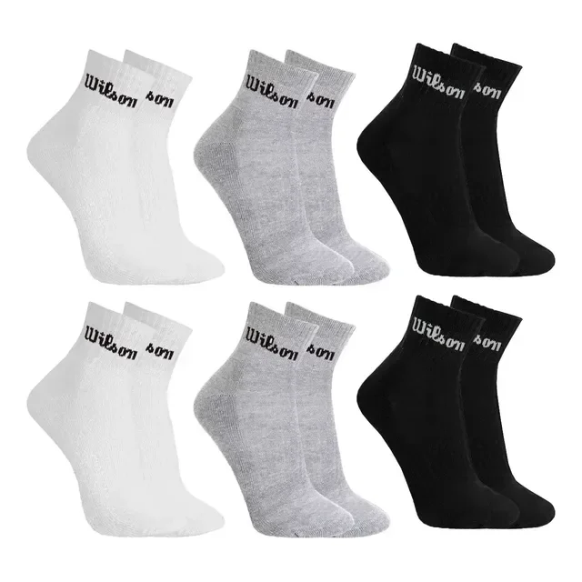 Kit 6 Pares Meias Wilson Cano Médio Masculino Adulto