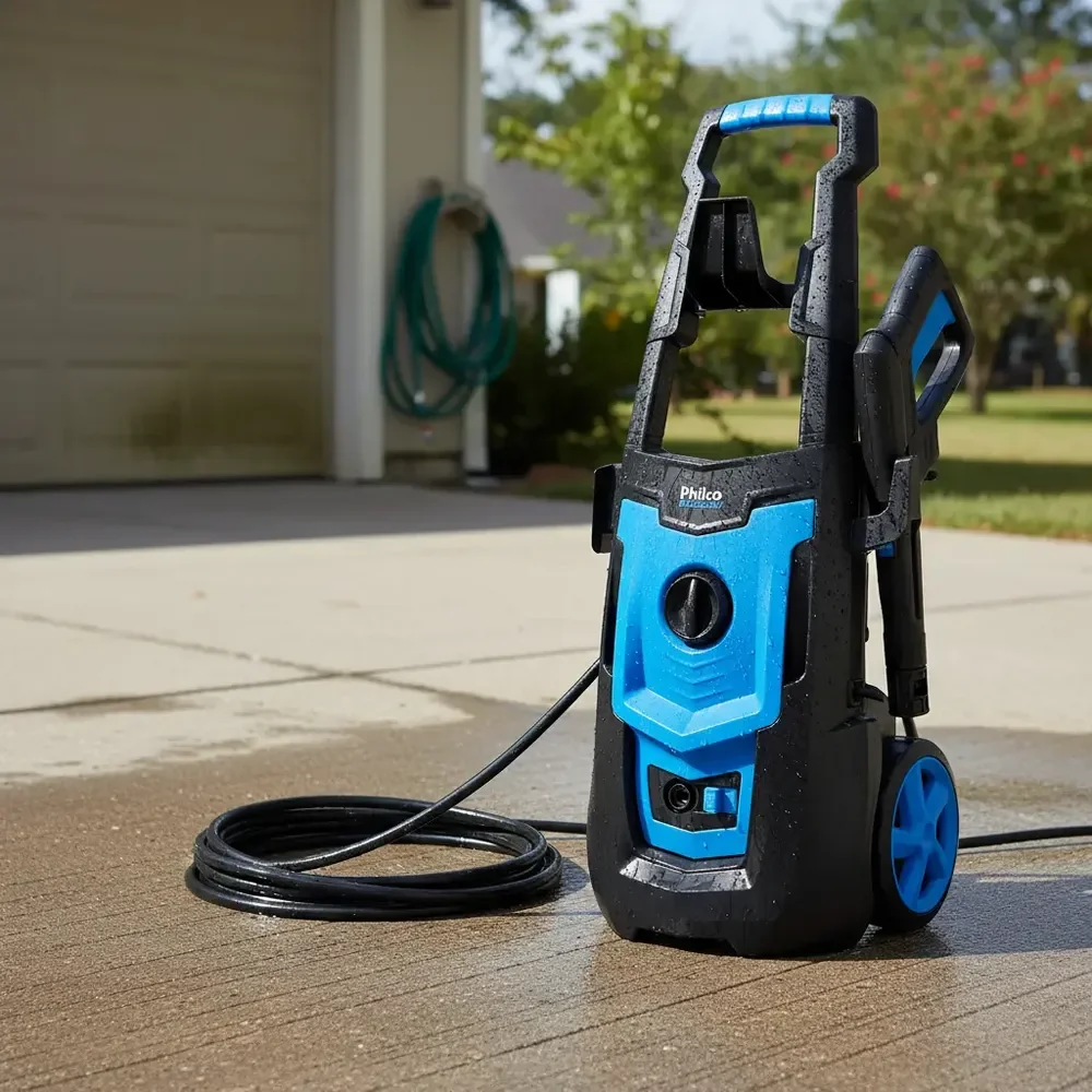 Lavadora De Alta Pressão Philco Pla3100 Com Mangueira 1800w Azul 127v 60 Hz