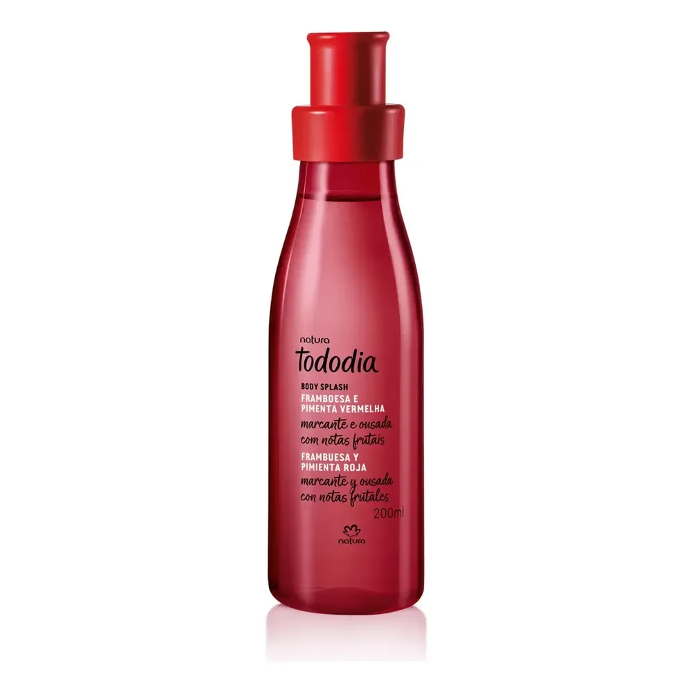 Body Splash Natura Tododia Framboesa E Pimenta Vermelha 200ml