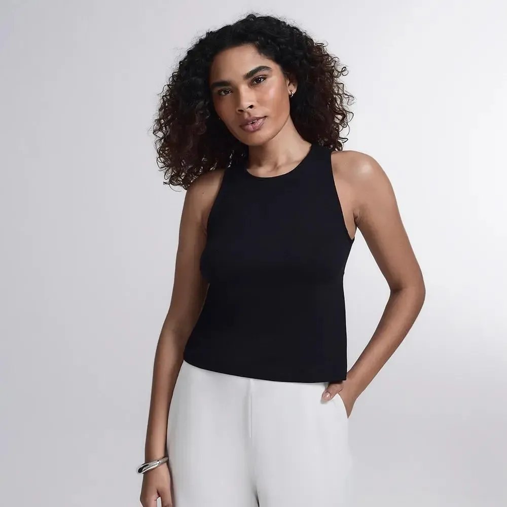 Regata Comfy Inlounge Feminino Insider Preta Liso Gg