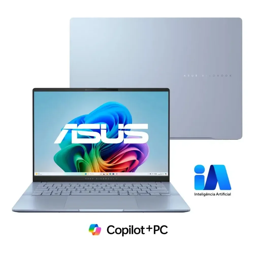 Notebook Asus Vivobook S 14 S5406sa Copilot+ Pc Intel Core Ultra 7 256 V 16gb Ram 512gb Ssd Windows 11 Home 14  Oled Mist Blue Qd299w