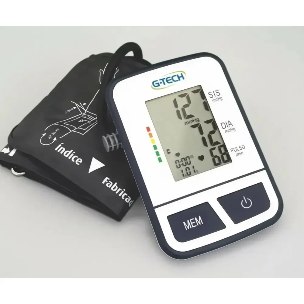 Aparelho Medidor De Pressão Digital De Braço Bsp11 G-tech Branco