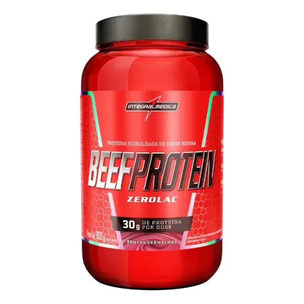 Whey Beef Protein Frutas Vermelhas 900g Integralmédica Frutas Vermelhas