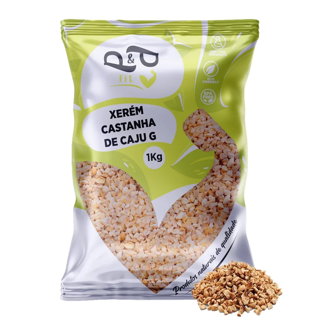 Castanha de Caju 1Kg Torrada Triturada Xerém - P&P