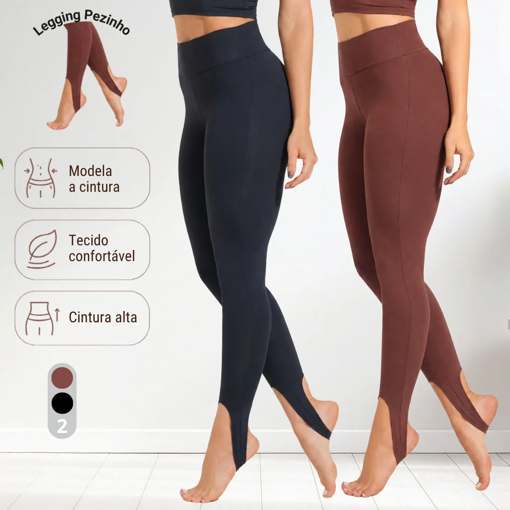 Calça Feminina Legging Fuseau Skinny de Pezinho Peluciada Zero Transparência Cintura Alta Grossa com Suplex