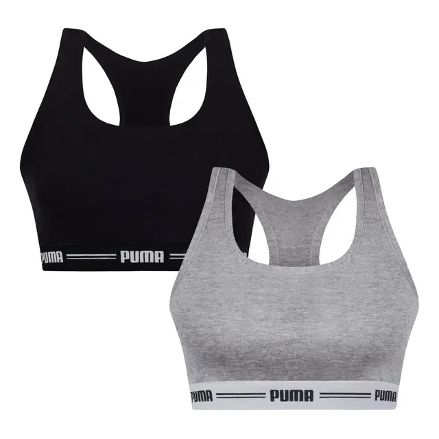 Kit 2 Tops Puma Original Alta Sustentação Sem Bojo Fitness