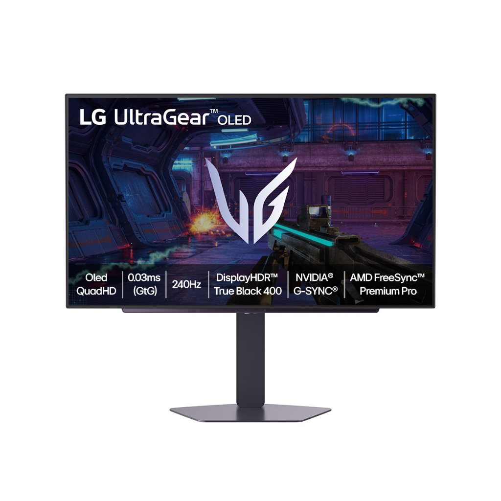 Monitor LG UltraGear™ OLED 27GX704A-B 27" QHD 0.03ms (GtG) 240Hz NVIDIA G-SYNC AMD FreeSync Premium Pro Vesa Cle