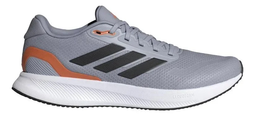 Tênis Corrida Runfalcon 5 adidas Cinza / Halo Silver / Core Black / Dusky Orange 39 Br
