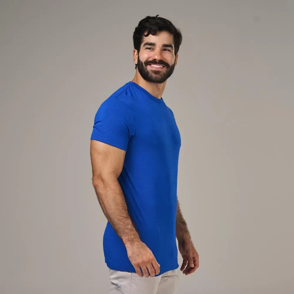 Camiseta Tech T-shirt Lupus Back Alpha Azul Royal G