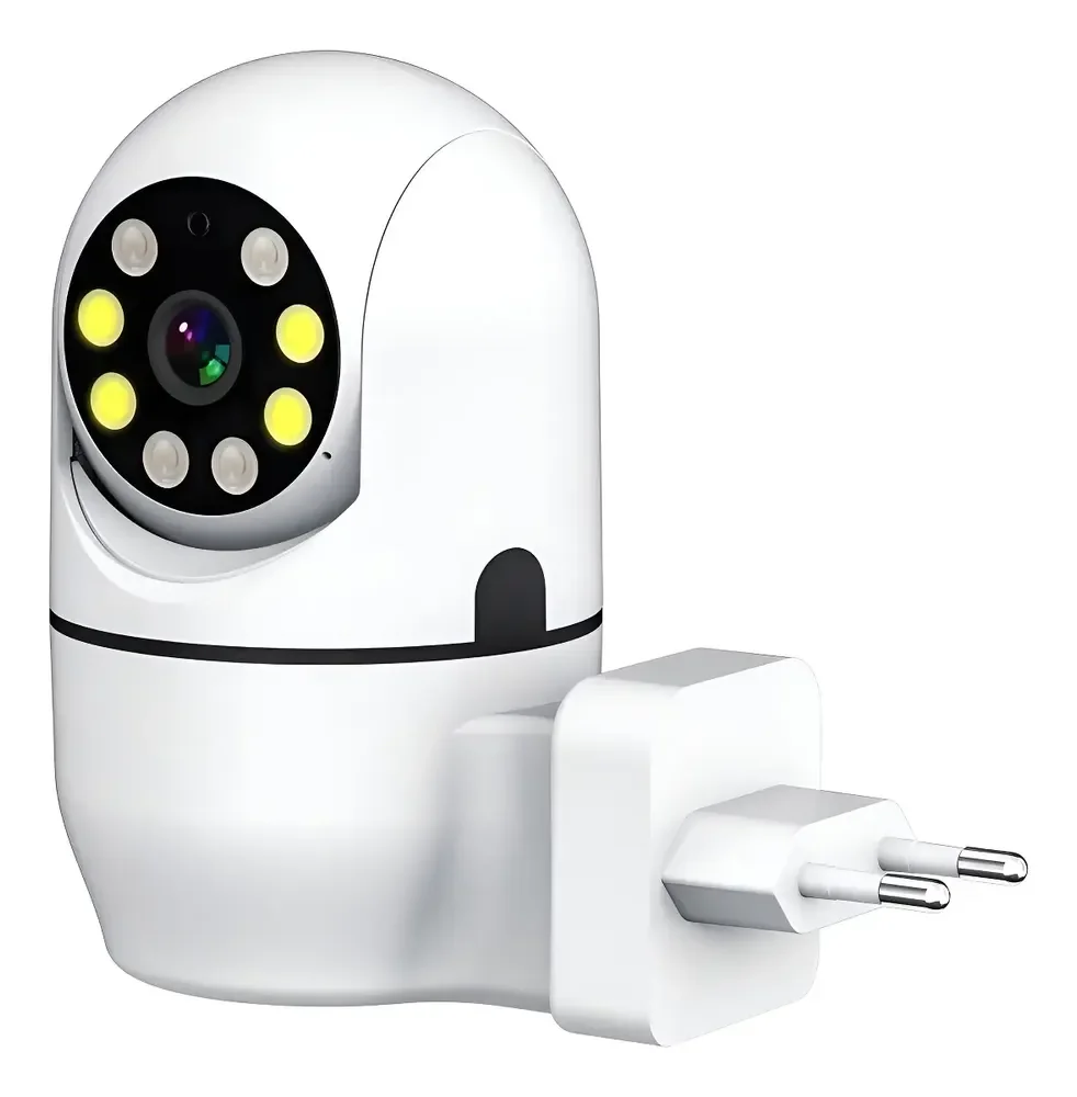 Câmera De Segurança Full Hd Visão Noturna Na Tomada Jt-8178 Branco