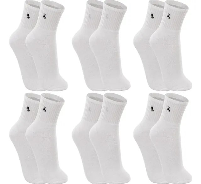 Kit 6 Pares Meias Lupo Cano Médio Esportivas Academia
